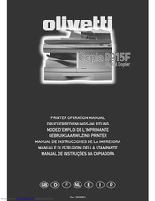 Olivetti Copia 9915F Operation Manual