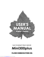 Planex Mini300Plus User Manual