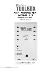 Gefen Toolbox GTB-HDMI1.3-444 User Manual
