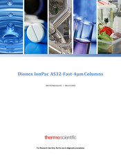 Thermo Scientific Dionex IonPac AS32-Fast-4mm Analytical Product Manual