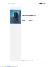 TimeLink TLR401 Manual