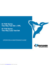 Kingfisher KI7345nC-InGaAs-APC Operation & Maintenance Manual