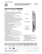 Kathrein UFO 394 Instructions Manual