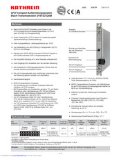 Kathrein UFO 378/TP Instructions Manual