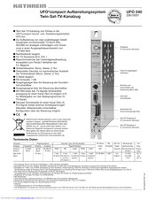Kathrein UFO 340 Instructions Manual