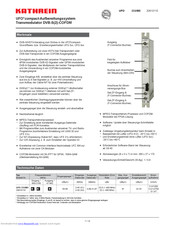 Kathrein UFO 333/MX Instructions Manual