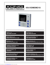 Konig KN-VIDMEMO10 Manual