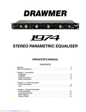 Drawmer 1974 Operator's Manual