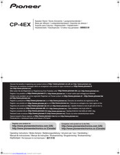 Pioneer CP-4EX Operating Instructions Manual