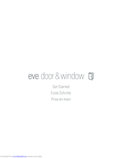EVE door & window 1ED109901001 Get Started