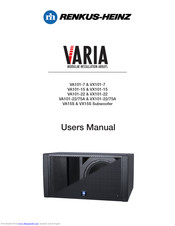 Renkus-Heinz VARIA VA101-15 User Manual
