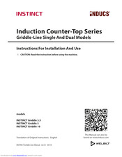 INDUCS INSTINCT Griddle 3.5 Instructions For Installation And Use Manual