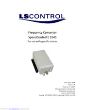 LS Control SpeedControl E 1045 User Manual
