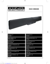 Konig HAV-SB250 Manual