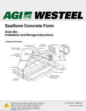 Westeel Sealform Concrete Form Installation And Storage Instructions