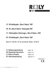 Reely SKY Rex-X Nano Operating Instructions Manual
