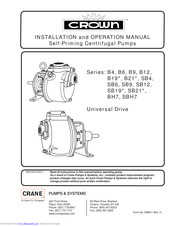 Crane Crown SB4 Series Installation And Operation Manual