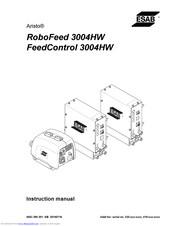 ESAB Aristo RoboFeed 3004HW Instruction Manual