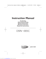 dServe DSRV 1005C Instruction Manual