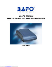 Bafo BF-2003 User Manual