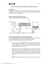 Asus DSL-N13 Internet Configuration Manual