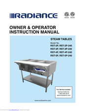 radiance RST-2P Owner & Operator Instruction Manual