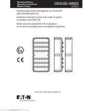 Eaton GHG 449 2 Operating Instructions Manual
