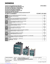 Siemens 3VT9.00-3MN.2 Series Operating Instructions Manual