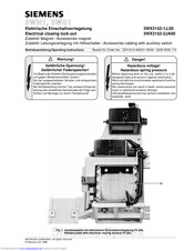 Siemens 3WN1 Operating Instructions Manual