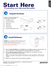 Microtek Bio-5000 Start Here Manual