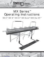 Tapco MX Stand Operating Instructions Manual