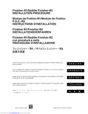 Canon Saddle Finisher-R2 Installation Procedure