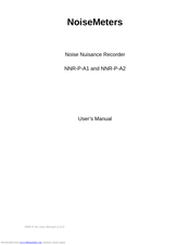NoiseMeters NNR-P-A2 User Manual