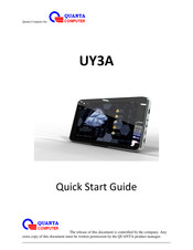 Quanta Computer UY3A Quick Start Manual
