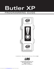 Long Range Systems Butler XP Programming Manual