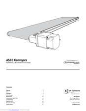 QC Conveyors AS40 Installation & Maintenance Instructions Manual