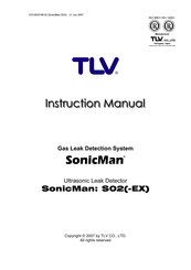 TLV SonicMan SO2-EX Instruction Manual