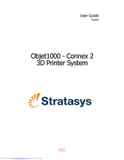 Stratasys Objet1000 Connex 2 User Manual
