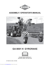 KUHN GA 8001 H Assembly And Operators Manual