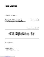 Siemens SIMATIC NET ANT793-6MN Operating Instructions Manual