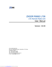 ZTE ZXSDR R8882 L708 User Manual