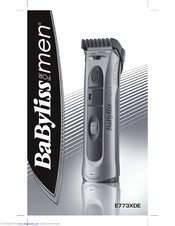 BaByliss for MEN E773XDE Manual