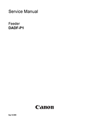 Canon DADF-P1 Service Manual