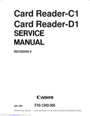 Canon Card Reader-D1 Service Manual