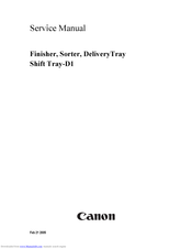 Canon Shift Tray-D1 Service Manual