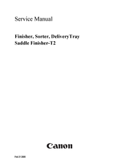 Canon Saddle Finisher-T2 Service Manual