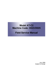Ricoh MPC 2800 AT-C2 Field Service Manual