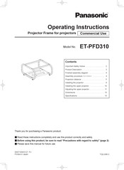 Panasonic ET-PFD310 Operating Instructions Manual