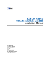 ZTE ZXSDR R8860 Installation Manual