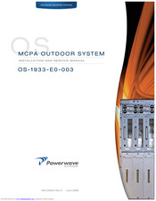Powerwave Technologies OS-1933-E0-003 Installation And Service Manual